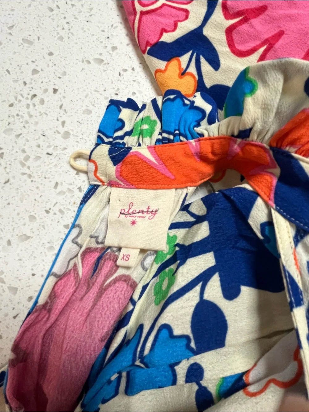Anthropologie Floral Halter Romper in Pink, Blue‎ & Cream new without tags